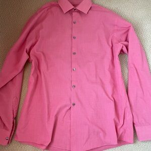 Van Heusen Men's Vibrant Pink Dress Shirt
